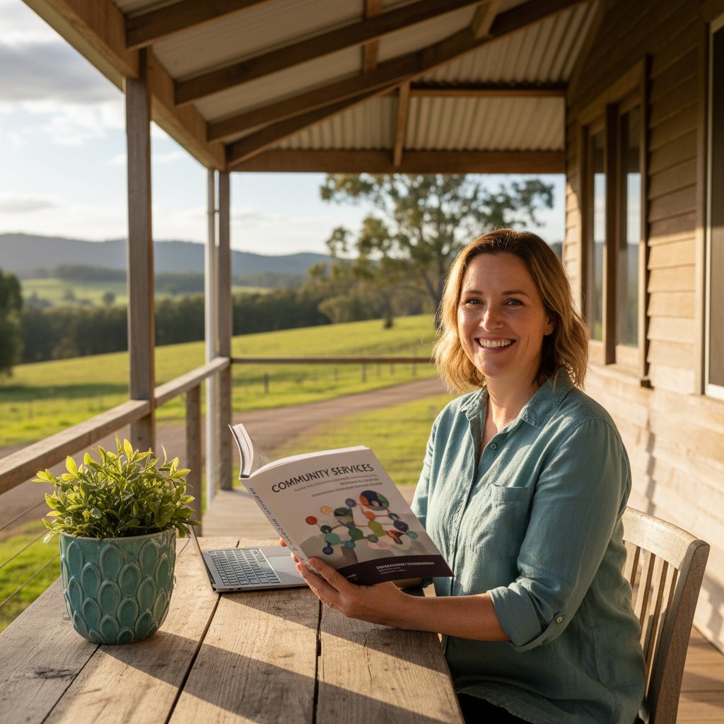 Student in Kingaroy completing CHC32015 community services course placement